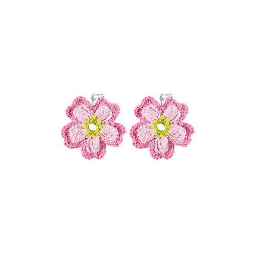 LB 'Sakura' Earrings Big Flower Ear Clip LOJL19