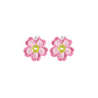LB 'Sakura' Earrings Big Flower Ear Clip LOJL19