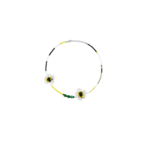 LB Flower Small Fresh Pearl Necklace LOJL42