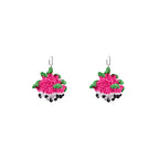 LB Hand Crochet Cute "Dragon Fruit" Earrings LOJL107