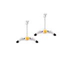 LB Hand Crochet "Seagull" Earrings Cute Pendant Ear Clip LOJL99