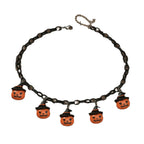 Halloween Pumpkin Collarbone Chain Party Necklace LJH41