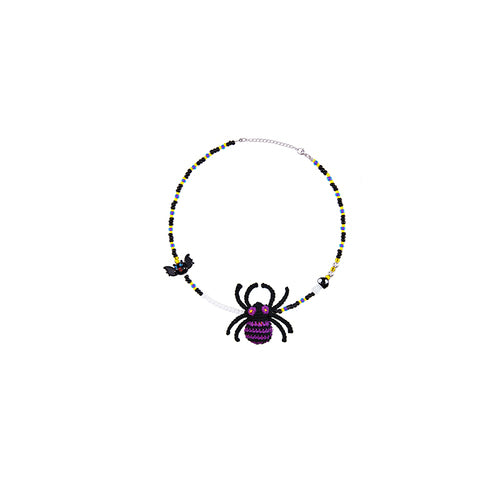 LB Hand-Crocheted 'Spider' Pearl Necklace LOJL44