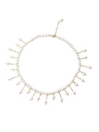 FN Tassel Pearl Necklace Slim Neckchain LOJS34