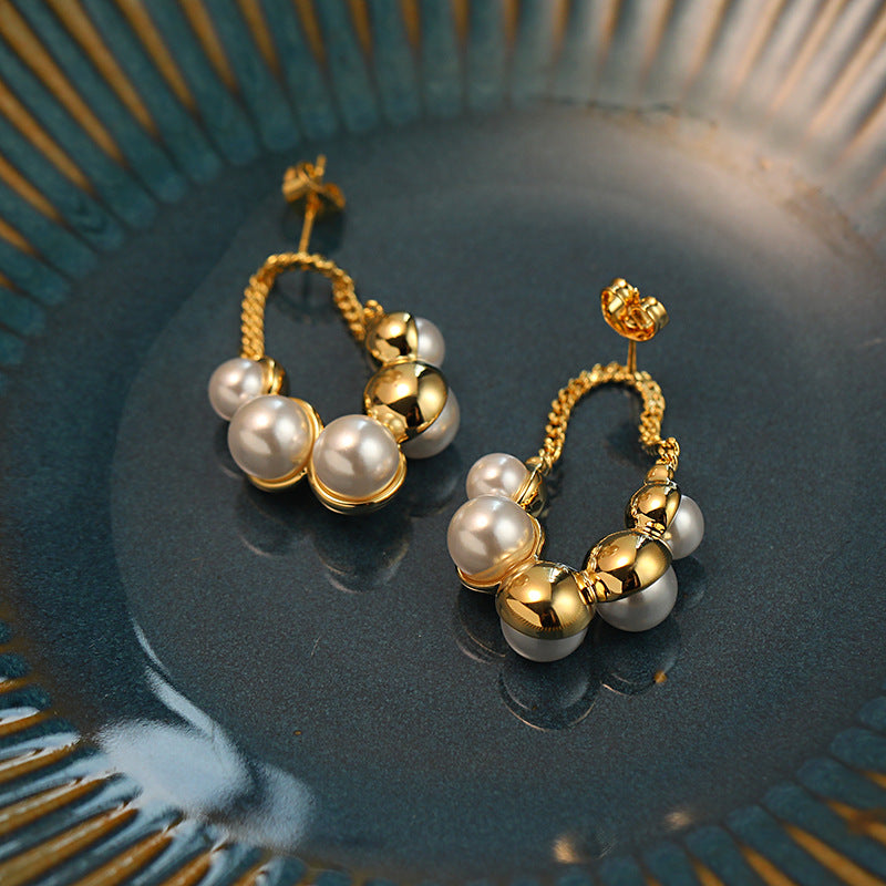 Vintage-Inspired Freshwater Pearl Earrings