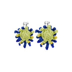 LB Hand Crochet Colorful "Inkjet" Earrings LOJL105