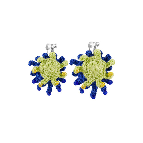 LB Hand Crochet Colorful "Inkjet" Earrings LOJL105