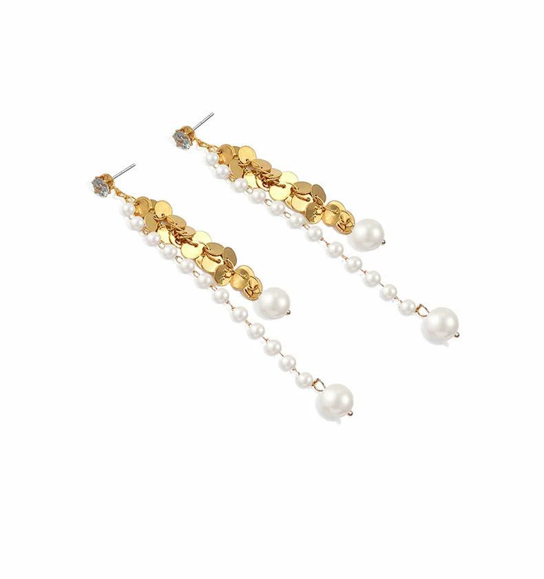FN Long Tassels  925 Silver Needle Earrings LOJS8