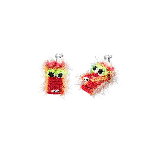 LB Hand Crochet "Dragon Head" Earrings LOJL111
