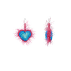 LB Hand Crochet  Gradient Earrings "Love" Ear Clip LOJL84