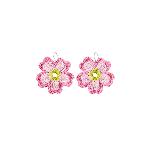 LB 'Sakura' Earrings Big Flower Ear Clip LOJL19