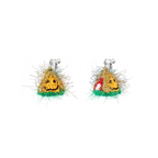 LB Hand Crochet "Triangle Tree" Earrings Christmas LOJL86