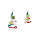 LB Hand Crochet  "Ring Tree" Earrings Christmas Gift LOJL87
