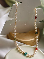 Christmas Beaded Pearl Bracelet LJC29