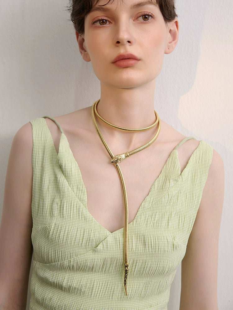 FN Waist Chain Snake Shaped Alloy Necklace LOJS57