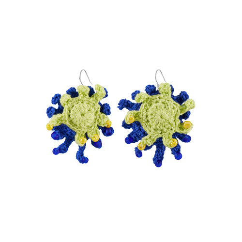 LB Hand Crochet Colorful "Inkjet" Earrings LOJL105