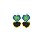 LB Hand Hook Love Exaggerated Ear Clip Earrings LOJL12