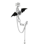 Halloween Integrated Love Pendant Cross Chain Earrings LJH50