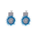LB Hand Crochet "Square Round" Earrings LOJL106