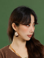 LB Hand Crochet "Little Bear" Earrings Cute Ear Clip LOJL97