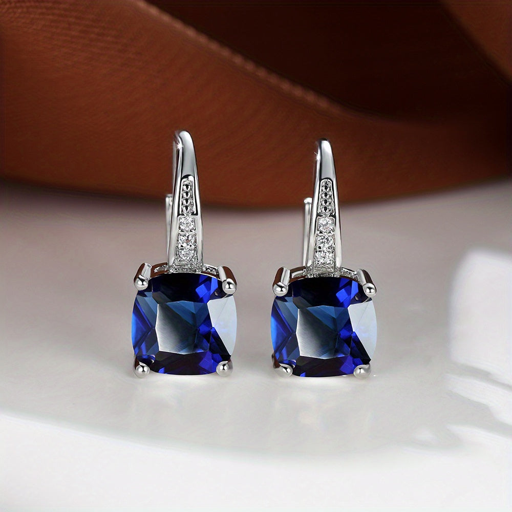 Add a Pop of Color to Your Look with Rainbow Zircon Hoop Earrings