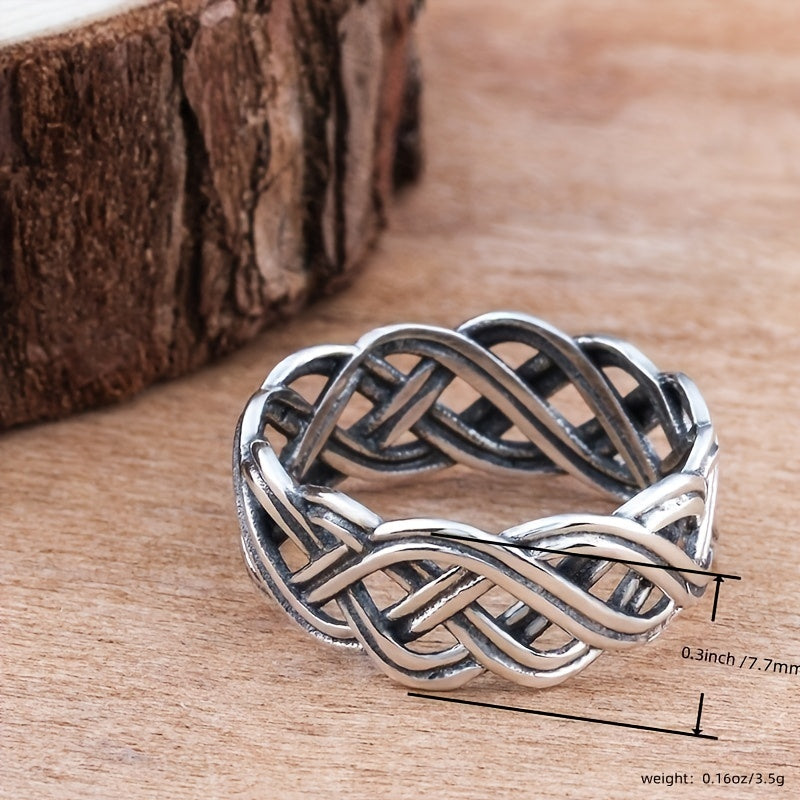 Vintage Infinity Cross Celtic Knot Women's Engagement Wedding Ring - Perfect Symbol of Eternal Love