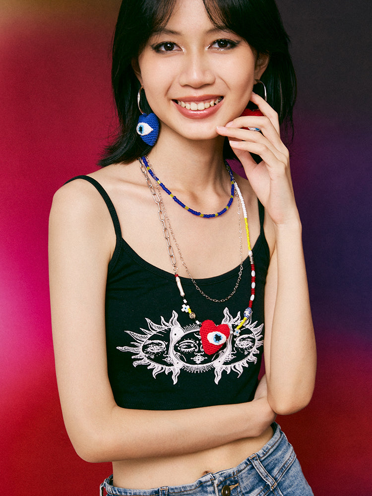 LB 'love Eye' Sweet Cool Handmade Necklace LOJL51 CUSTOMIZE