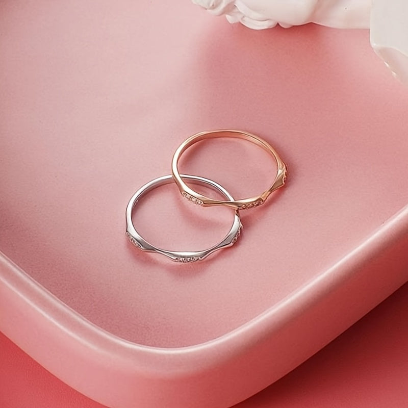 Shine Bright with 9pcs of Ditsy and Elegant Golden Shiny Artificial Diamond Rings