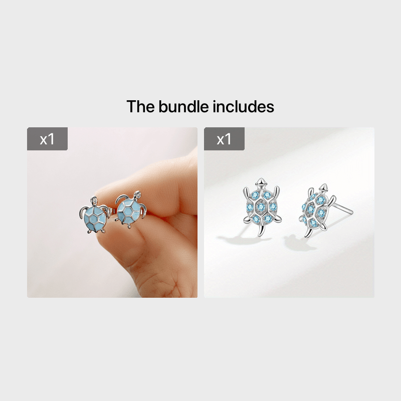 Add a Touch of Oceanic Charm with our Sea Turtle Stud Earrings