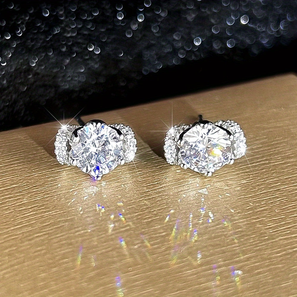 Gorgeous Zircon Stud Earrings - An Elegant Gift For Any Woman or Girl!