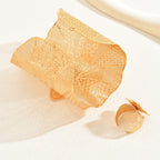 2pcs Bracelet Plus Ring Boho Style Jewelry Set 18k Gold Plated Hollow Flower Design Party Accessories Casual Dating Decor