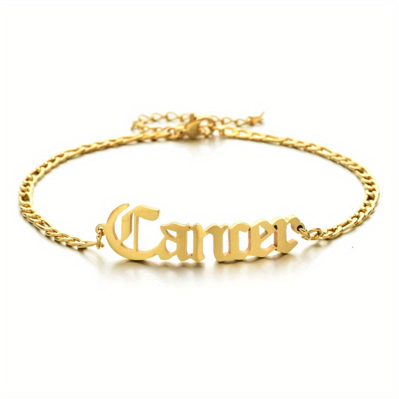 Shine Bright with Our 18K Gold Plated 12 Constellation Anklet - Adjustable and Dainty, Perfect for Birthday Gifts!