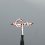 Rose Gold 26 Letter Initial Ring - Perfect for Weddings, Love, and Bridesmaid Gifts!