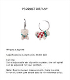 LB Hand Crochet "Companion Cat" Cute Earrings Christmas LOJL88