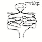 1pc Sexy Stretch Crisscross Strappy Leg Chain Punk Style Body Chain Jewelry