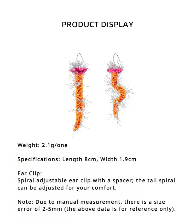 LB Hand Crochet "Dragon Whisker" Earrings LOJL110