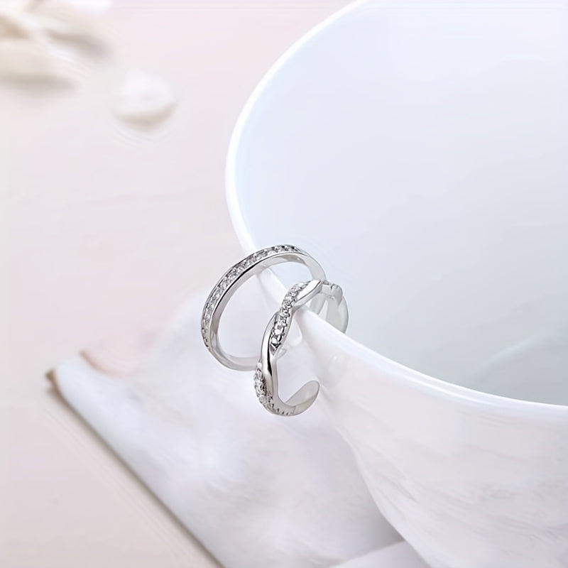 2 Pcs Toe Rings For Women Adjustable Band Toe Rings Summer Beach Open Toe Ring Foot Jewelry Set