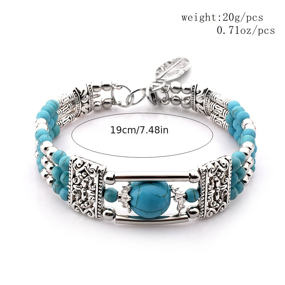 Add a touch of vintage boho charm with our Turquoise Bracelet for Women