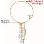 Faux Pearl Pendant Necklace