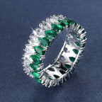 Sparkle with Love: 3A Zircon Double-Row Water Drop Ring - Perfect for Weddings & Valentine's Day!
