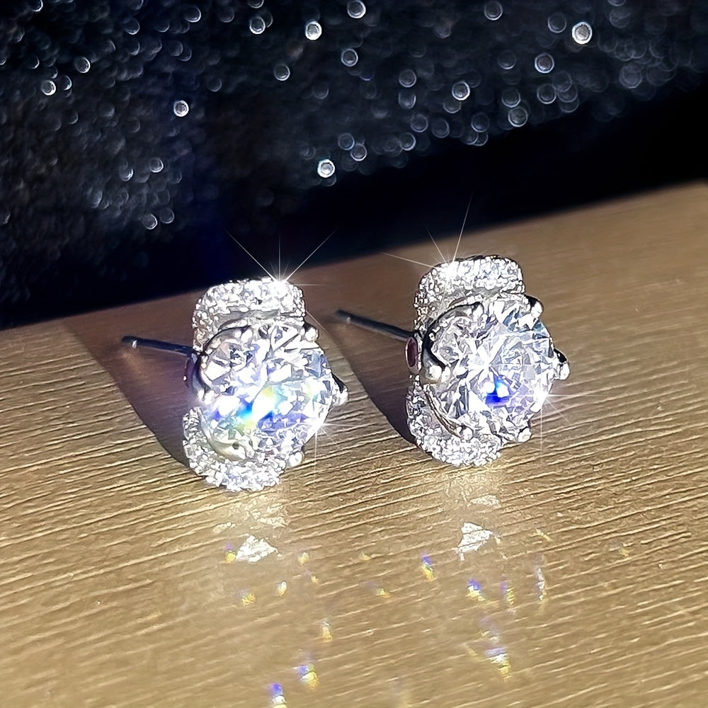 Gorgeous Zircon Stud Earrings - An Elegant Gift For Any Woman or Girl!