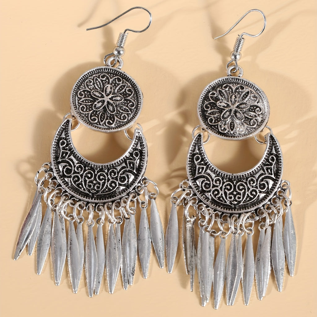 Vintage Bohemian Tassel Drop Earrings - Perfect for Ethnic Style & Party Wear!