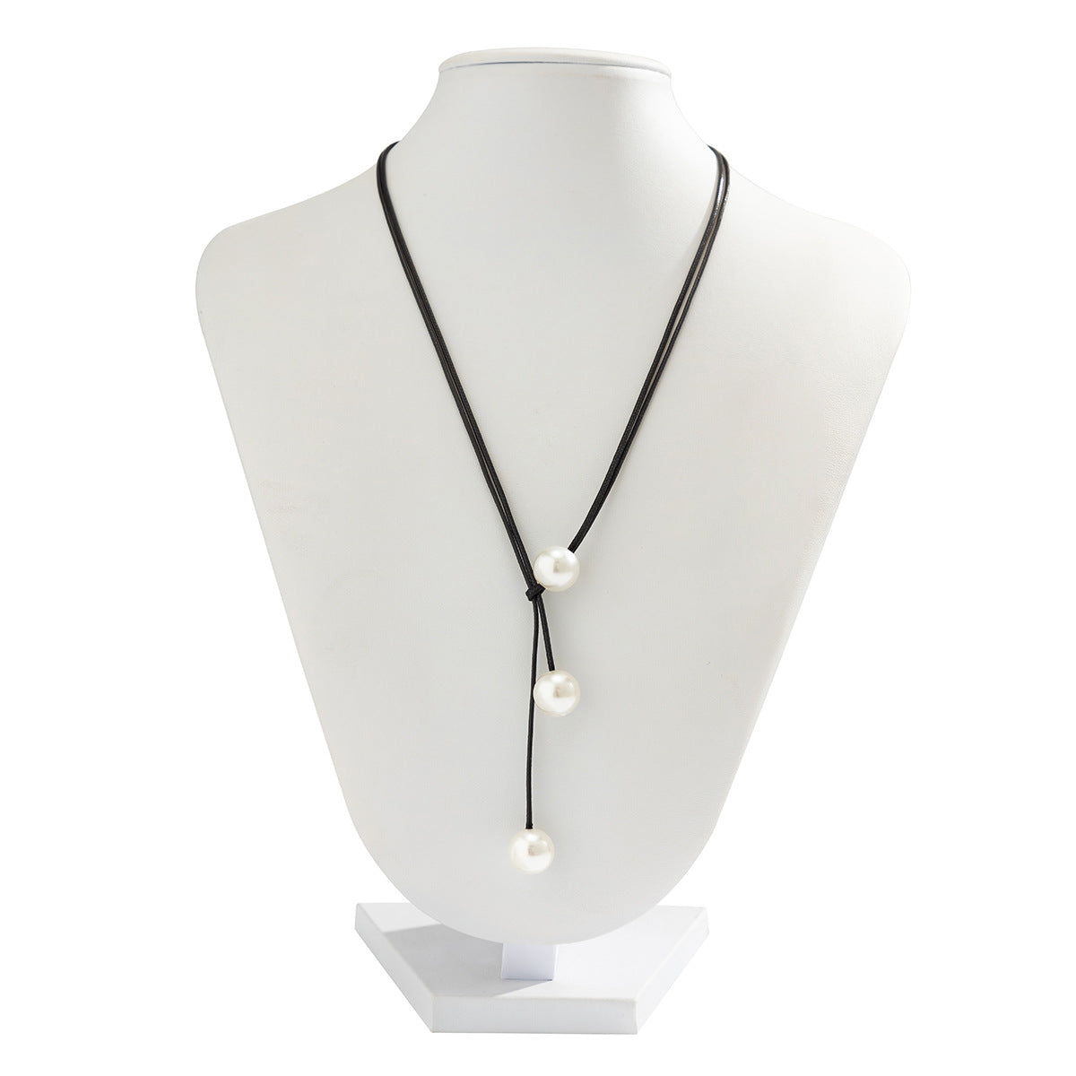 Gorgeous Leather & Pearl Necklace - Perfect Valentine's Day Gift Under $50!