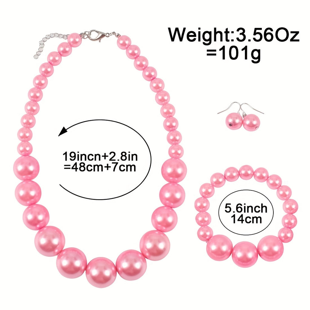 Elegant Faux Pearl Jewelry Set for Women - Perfect Gift for Any Occasion