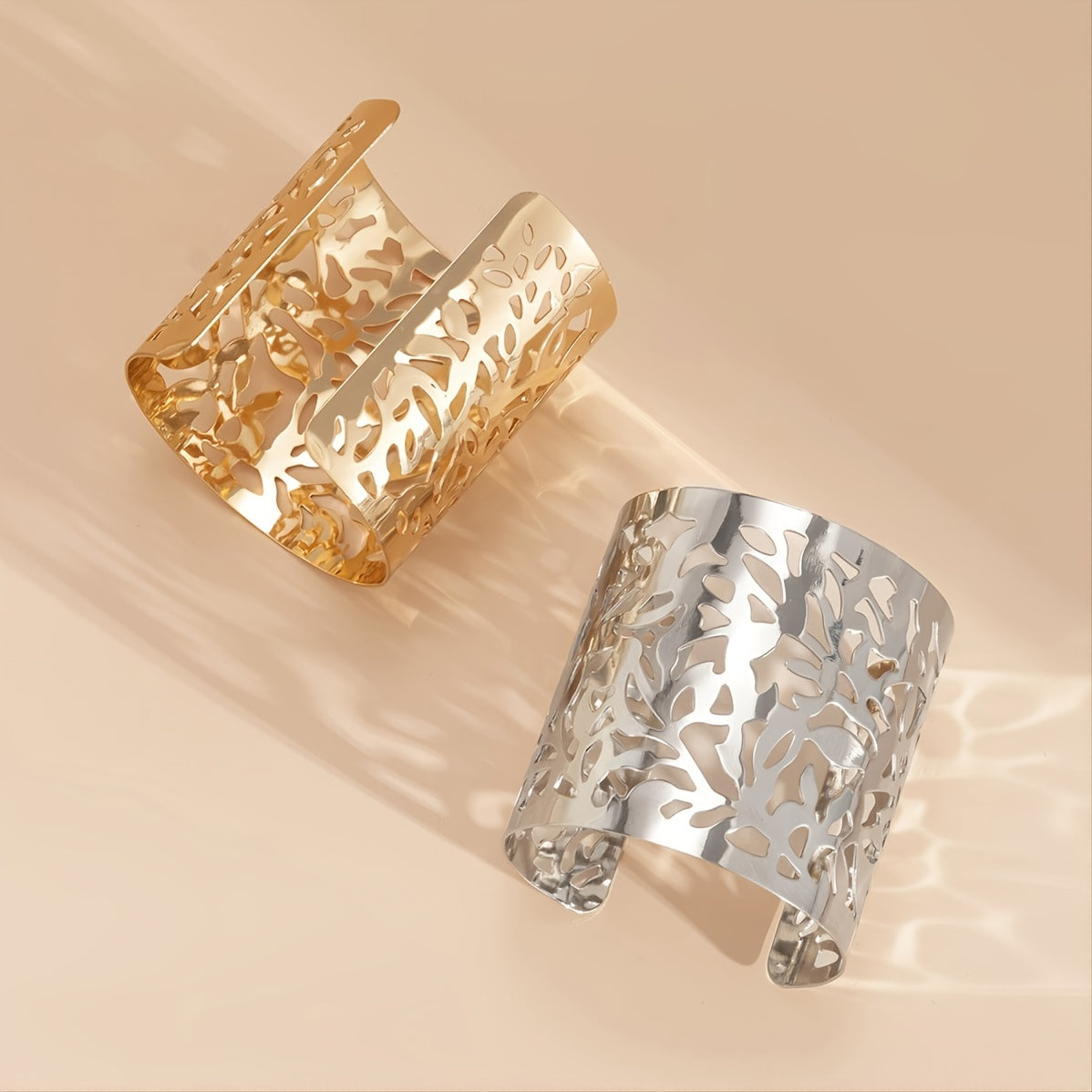 Exaggerated Fashion Flower Cutout Open Bracelet 2023 New In Trendy Accessories