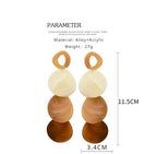 FN Exaggerated Acrylic Oval Ball Earrings LOJS132