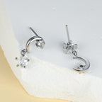 Gorgeous Star Moon Zircon Earrings - Perfect Gift for the Special Female in Your Life!