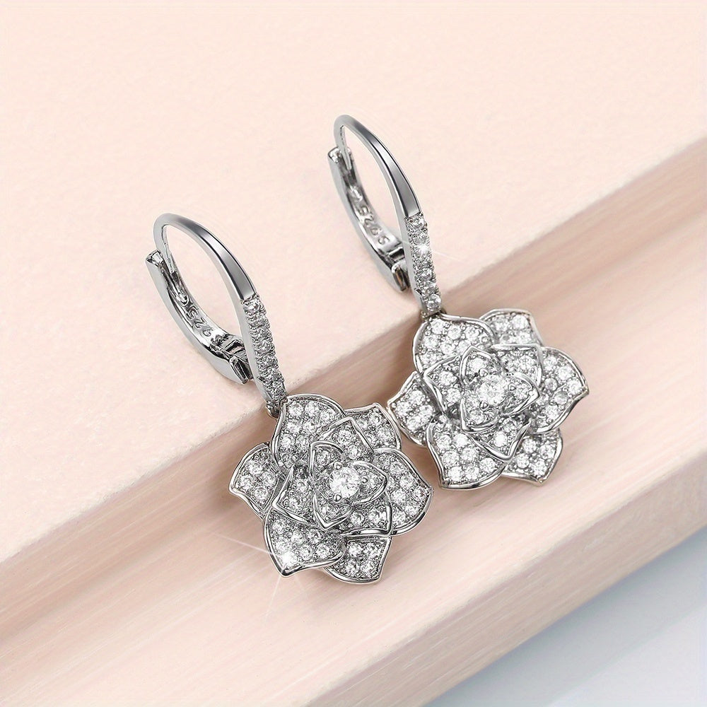 Add a Touch of Elegance to Your Look with Flower Shape Hook Earrings