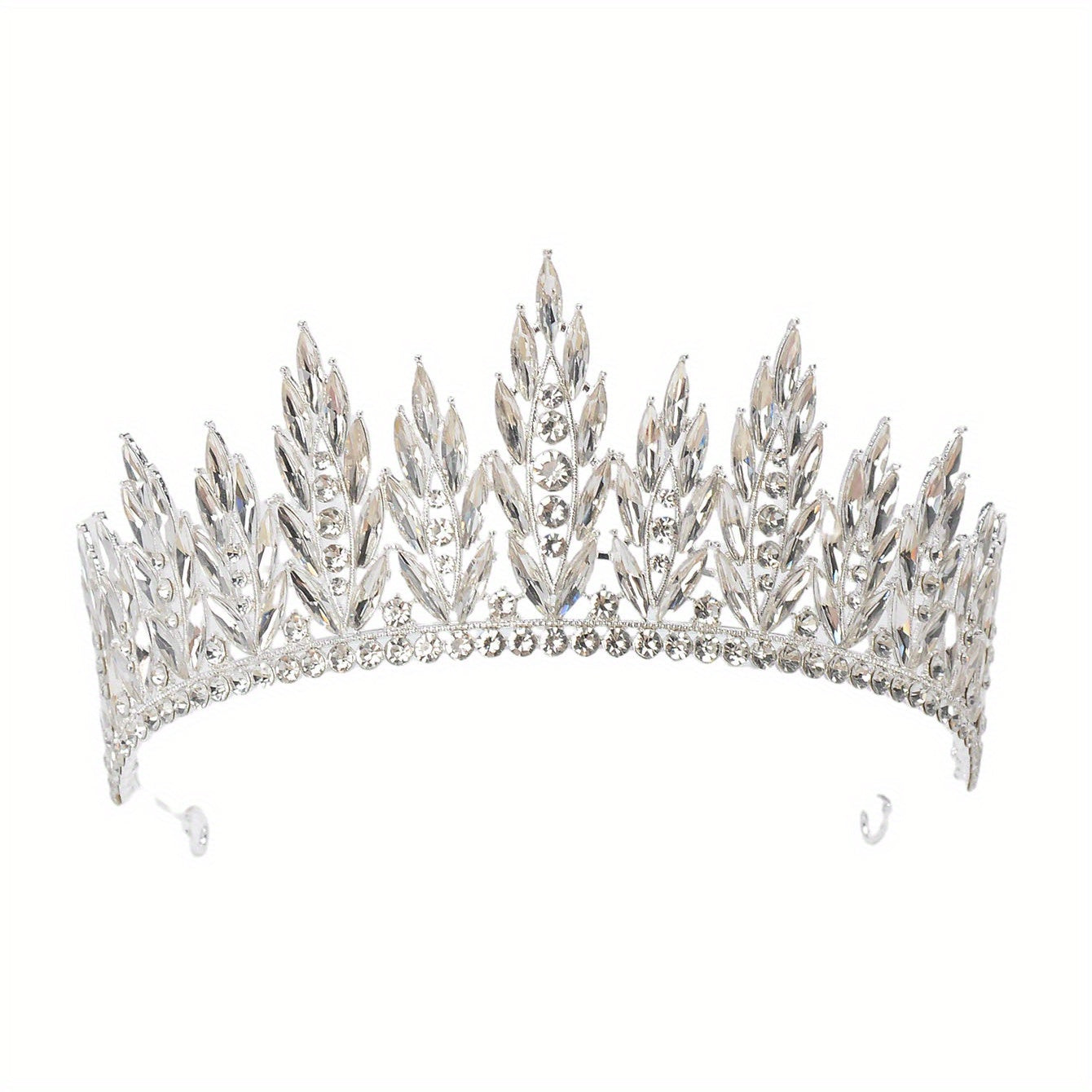 Wedding Tiara Crystal Flower Crown Glitter Headband Rhinestone Headpiece Bridal Wedding Hair Accessories For Women Girls Hair Jewelry For Party Prom