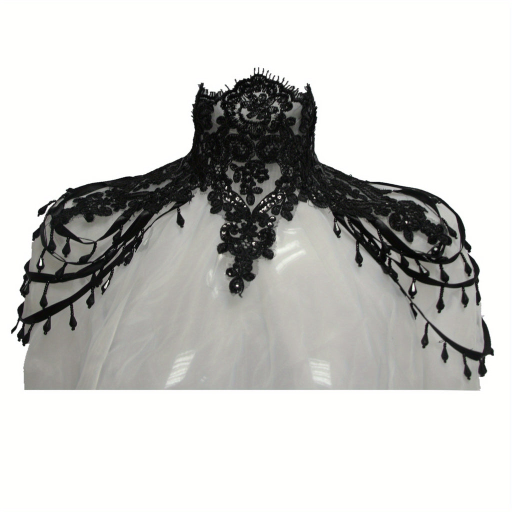 Gorgeous Prom Party Accessories - Lace Bead Chain, Sexy Queen Shoulder Chain, Gothic Collar